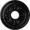 Ekena Millwork Baltimore Ceiling Medallion (Canopies up to 5 1/2"), 15 3/8"OD x 4 1/4"ID x 1 1/2"P, Black Pearl CM15BABPS - alternate 1